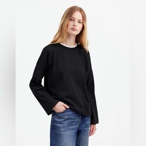 Madewell easy crew-neck long sleeve tee